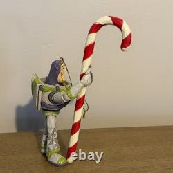 Disney Traditions Buzz Lightyear Figurine With Candy Cane Rare A23461 Toy Story