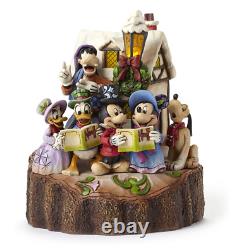 Disney Traditions By Jim Shore Mickey And Friends Caroling Light Up Stone Resin