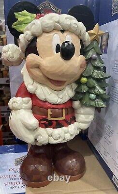 Disney Traditions Christmas Mickey Mouse OLD ST. MICK Jim Shore 17 NEW 1487542