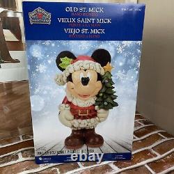 Disney Traditions Christmas Mickey Mouse OLD ST. MICK Jim Shore 17 NEW 1487542