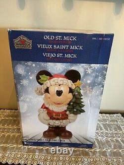 Disney Traditions Christmas Mickey Mouse OLD ST. MICK Jim Shore 17 NEW in box