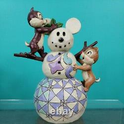 Disney Traditions Enesco Jim Shore Chip & Dale Woodland Winter Wonderland CIB