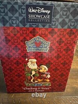 Disney Traditions Enesco Jim Shore Santa Mickey Checking It Twice 4008063 WithBox