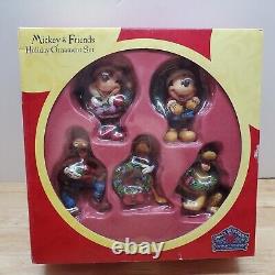 Disney Traditions Fab 5 Mickey Friends Holiday Ornament Set Jim Shore Enesco