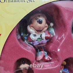 Disney Traditions Fab 5 Mickey Friends Holiday Ornament Set Jim Shore Enesco