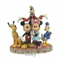 Disney Traditions Fab Five Mickey Minnie Pluto Donald and Goofy Figurine