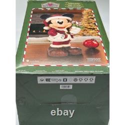 Disney Traditions Holiday Mickey Mouse Hand Painted Figurine Jim Shore Enesco