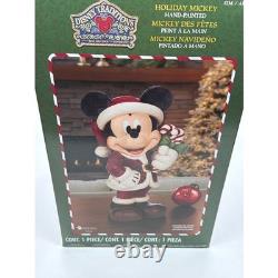 Disney Traditions Holiday Mickey Mouse Hand Painted Figurine Jim Shore Enesco