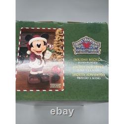Disney Traditions Holiday Mickey Mouse Hand Painted Figurine Jim Shore Enesco
