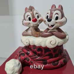 Disney Traditions Holly Jolly Christmas Chip & Dale Chipmunks Jim Shore Enesco