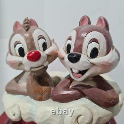 Disney Traditions Holly Jolly Christmas Chip & Dale Chipmunks Jim Shore Enesco