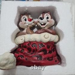 Disney Traditions Holly Jolly Christmas Chip & Dale Chipmunks Jim Shore Enesco