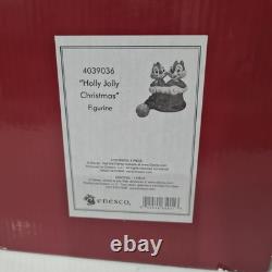 Disney Traditions Holly Jolly Christmas Chip & Dale Chipmunks Jim Shore Enesco