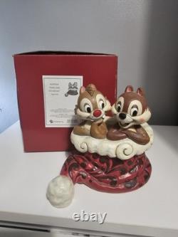 Disney Traditions Holly Jolly Christmas Chip & Dale Jim Shore Boxed