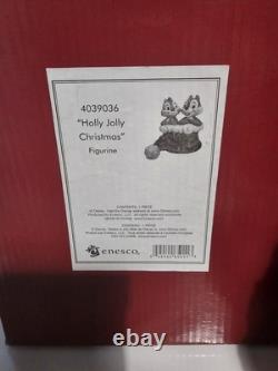 Disney Traditions Holly Jolly Christmas Chip & Dale Jim Shore Boxed