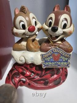 Disney Traditions Holly Jolly Christmas Chip & Dale Jim Shore Boxed