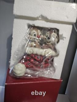 Disney Traditions Holly Jolly Christmas Chip & Dale Jim Shore Boxed