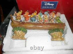 Disney Traditions Homeward Bound 7 Dwarfs Figurines on a Log MIB