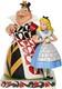 Disney Traditions Jim Shore Alice And Queen Of Hearts Figurine 6008069
