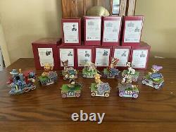 Disney Traditions Jim Shore Birthday Train Complete Set Ages 1 9 All New