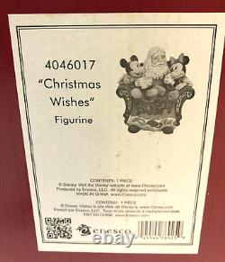 Disney Traditions Jim Shore CHRISTMAS WISHES Santa Mickey Minnie Mouse Figurine