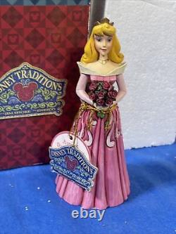 Disney Traditions Jim Shore Enesco Aurora Beautiful As A Rose Figure 4020789 Box