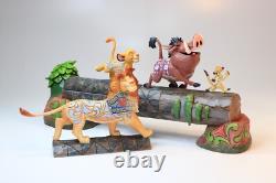 Disney Traditions Jim Shore Lion King Figurine Simba Timon Pumbaa Boxed
