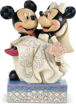 Disney Traditions Jim Shore Mickey&MinnieMouse Cake Topper Figure Enesco Wedding