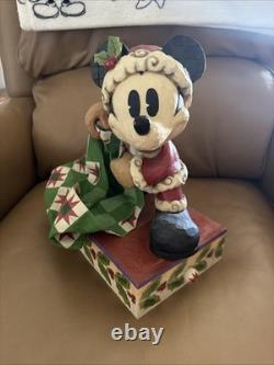 Disney Traditions Jim Shore Mickey Mouse Bundle of Holiday Cheer 13'' Drawer Box