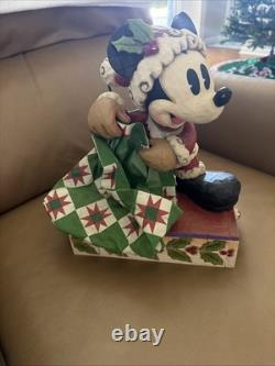 Disney Traditions Jim Shore Mickey Mouse Bundle of Holiday Cheer 13'' Drawer Box