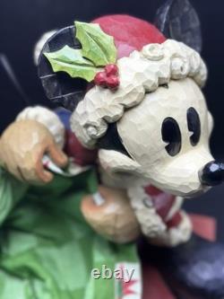 Disney Traditions Jim Shore Mickey Mouse Bundle of Holiday Cheer 13'' Drawer Box