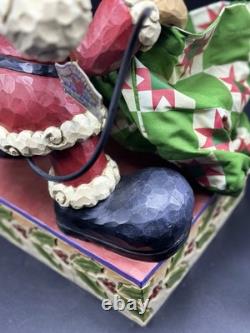 Disney Traditions Jim Shore Mickey Mouse Bundle of Holiday Cheer 13'' Drawer Box