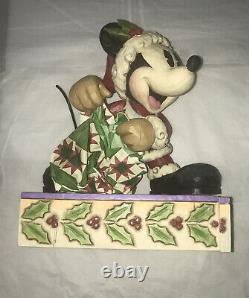 Disney Traditions Jim Shore Mickey Mouse Bundle of Holiday Cheer 13'' Figure