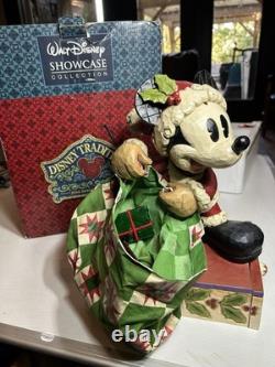 Disney Traditions Jim Shore Mickey Mouse Bundle of Holiday Cheer 13'' With Drawer