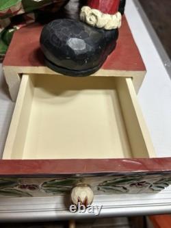 Disney Traditions Jim Shore Mickey Mouse Bundle of Holiday Cheer 13'' With Drawer