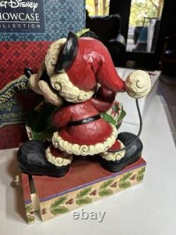 Disney Traditions Jim Shore Mickey Mouse Bundle of Holiday Cheer 13'' With Drawer