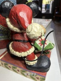 Disney Traditions Jim Shore Mickey Mouse Bundle of Holiday Cheer 13'' With Drawer