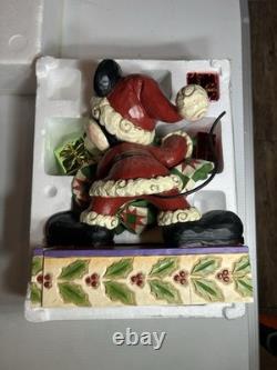 Disney Traditions Jim Shore Mickey Mouse Bundle of Holiday Cheer 13'' With Drawer