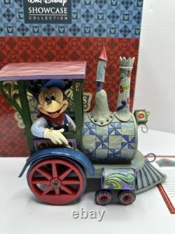 Disney Traditions Jim Shore Mickey Mouse Train Locomotive Figurine Enesco withBox