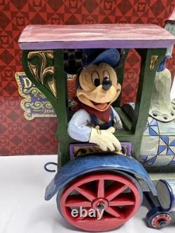 Disney Traditions Jim Shore Mickey Mouse Train Locomotive Figurine Enesco withBox