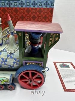 Disney Traditions Jim Shore Mickey Mouse Train Locomotive Figurine Enesco withBox