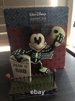 Disney Traditions Jim Shore Peek-a-Boo Mickey Halloween Glow in the Dark 4011043