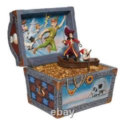 Disney Traditions Jim Shore Peter Pan Treasure Chest Scene Enesco 8.5