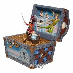 Disney Traditions Jim Shore Peter Pan Treasure Chest Scene Enesco 8.5