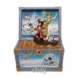 Disney Traditions Jim Shore Peter Pan Treasure Chest Scene Enesco 8.5