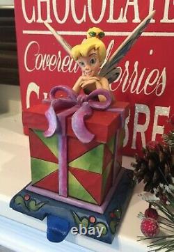 Disney Traditions Jim Shore TINKERBELL PIXIE TREASURES STOCKING HOLDER HANGER