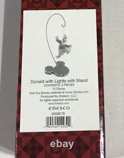 Disney Traditions Jim Shore Traditions Donald Duck with Lights with Stand New