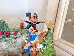 Disney Traditions Merry Tree Trimming Mickey & Friends Figurine Jim Shore