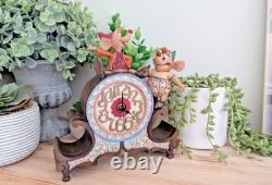 Disney Traditions Showcase A Stitch in Time Figurine Jaq & Gus Cinderella Clock