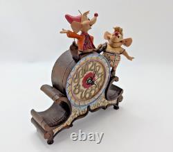 Disney Traditions Showcase A Stitch in Time Figurine Jaq & Gus Cinderella Clock